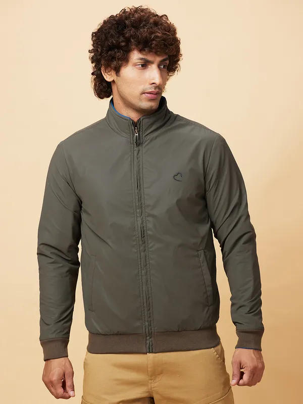 Being Human Clothing Mens-Top Jackets Olive