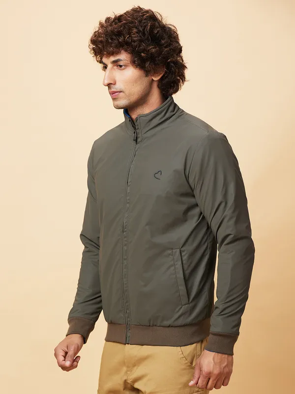 Being Human Clothing Mens-Top Jackets Olive