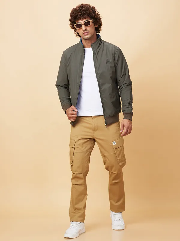 Being Human Clothing Mens-Top Jackets Olive