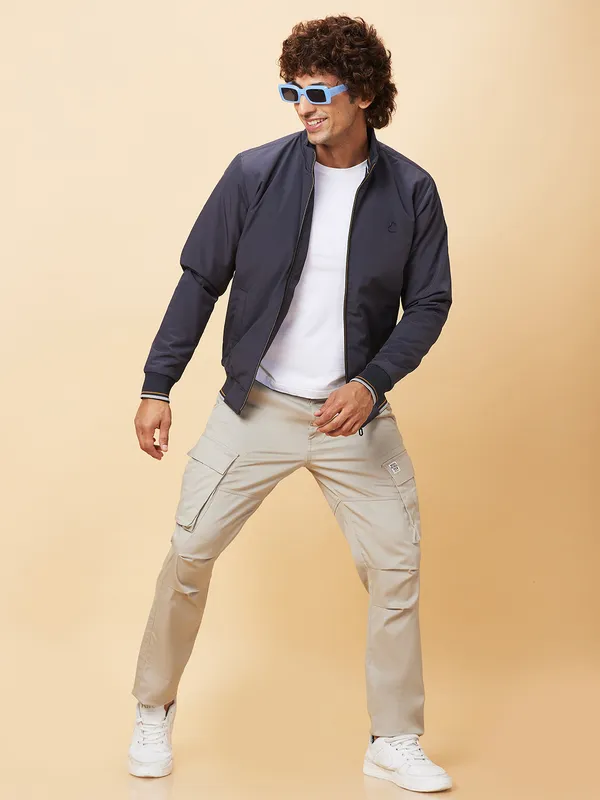 Being Human Mens-Top Jackets Charcoal