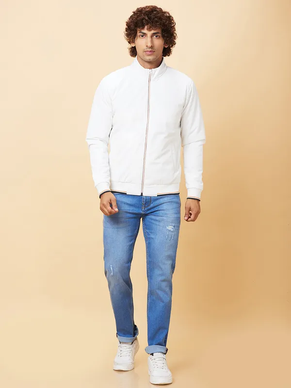 Being Human Mens-Top Jackets White