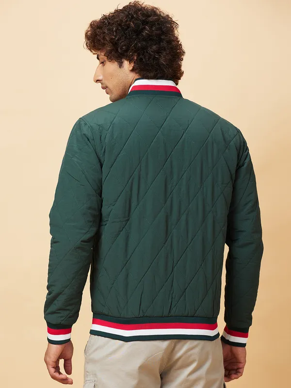 Being Human Mens-Top Jackets Bottle Green