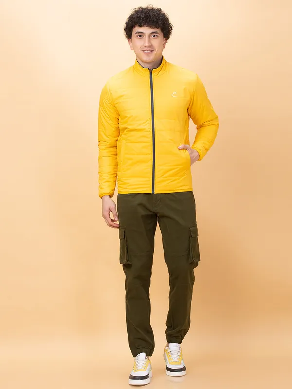 Being Human Clothing Mens-Top Jackets Cream Gold