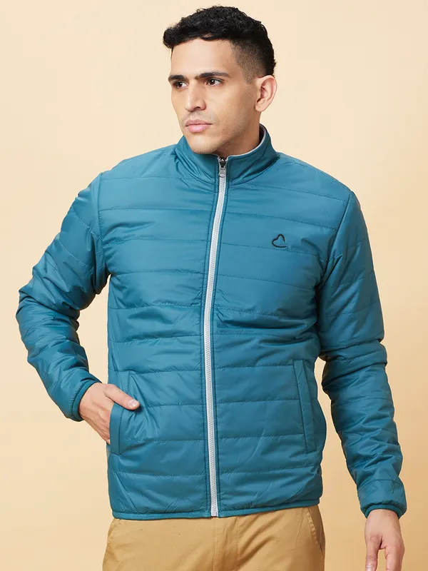 Being Human Clothing Mens-Top Jackets Turquish Green