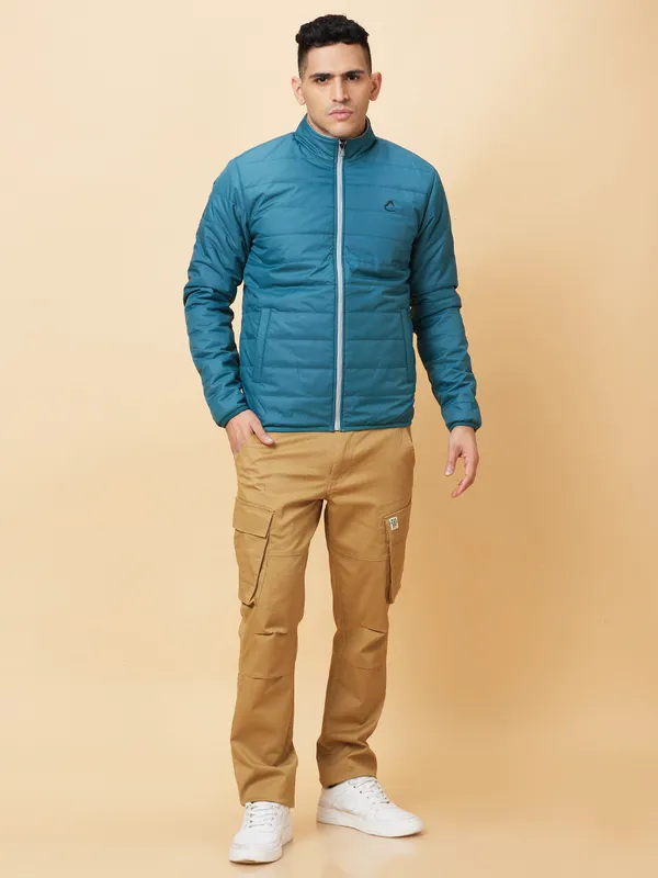 Being Human Clothing Mens-Top Jackets Turquish Green