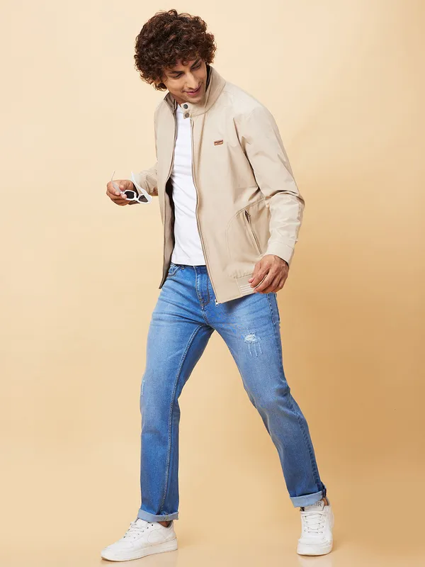 Being Human Clothing Mens-Top Jackets Camel