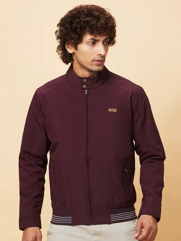 Being Human Clothing Mens-Top Jackets Wine