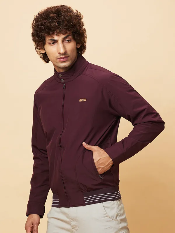 Being Human Clothing Mens-Top Jackets Wine
