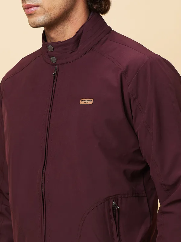 Being Human Clothing Mens-Top Jackets Wine
