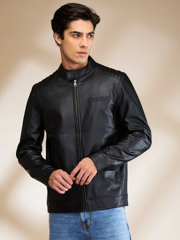 Being Human Mens-Top Jackets Black