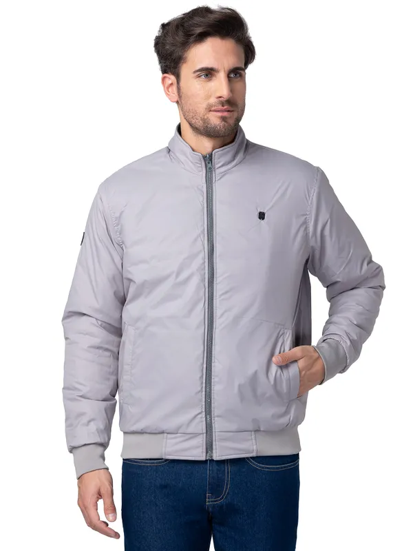 Being Human Regular Fit Men Collared Jackets-Grey