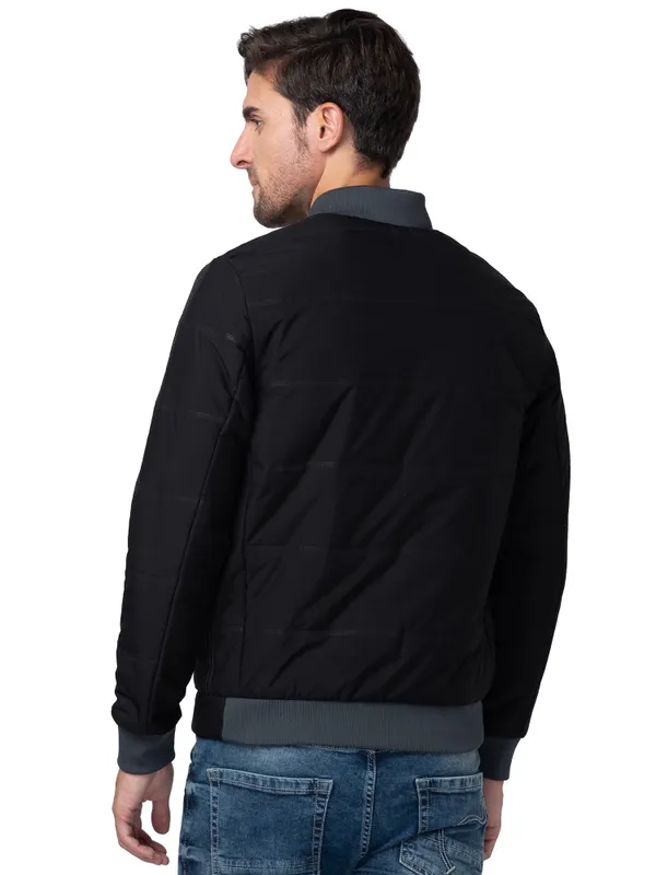 Being Human Regular Fit Men Collared Jackets-Black