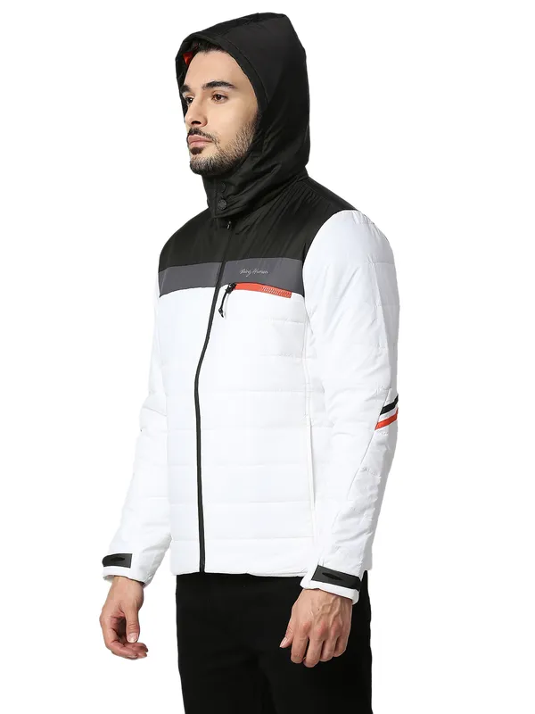 Being Human Clothing Men Regular Fit Collared Jackets-White