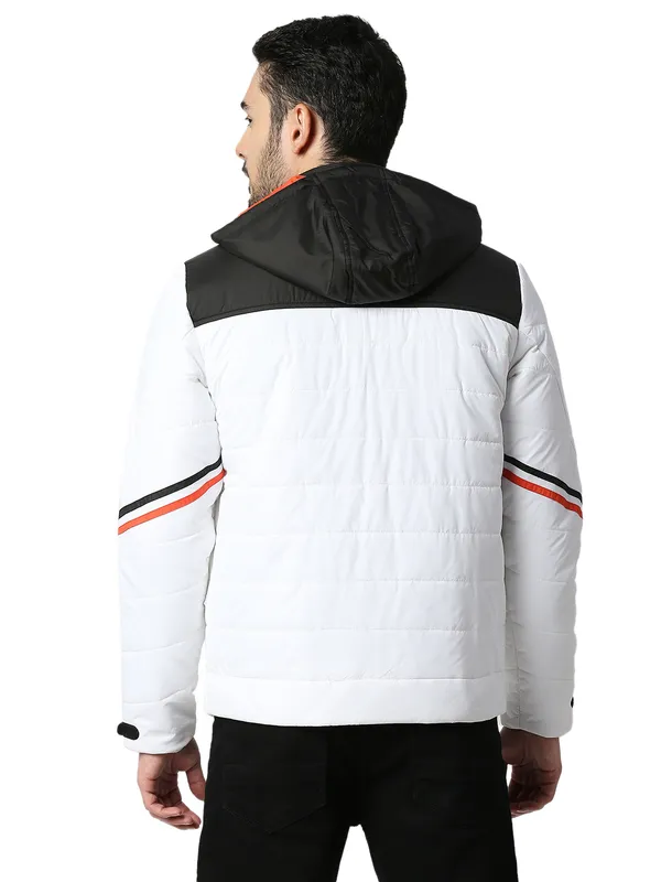 Being Human Clothing Men Regular Fit Collared Jackets-White