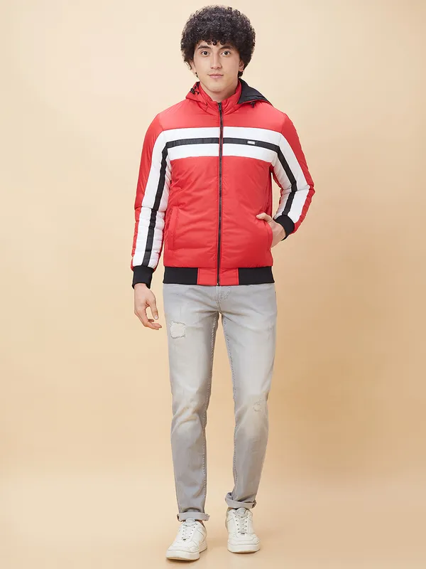 Being Human Men  Jackets-Red And White