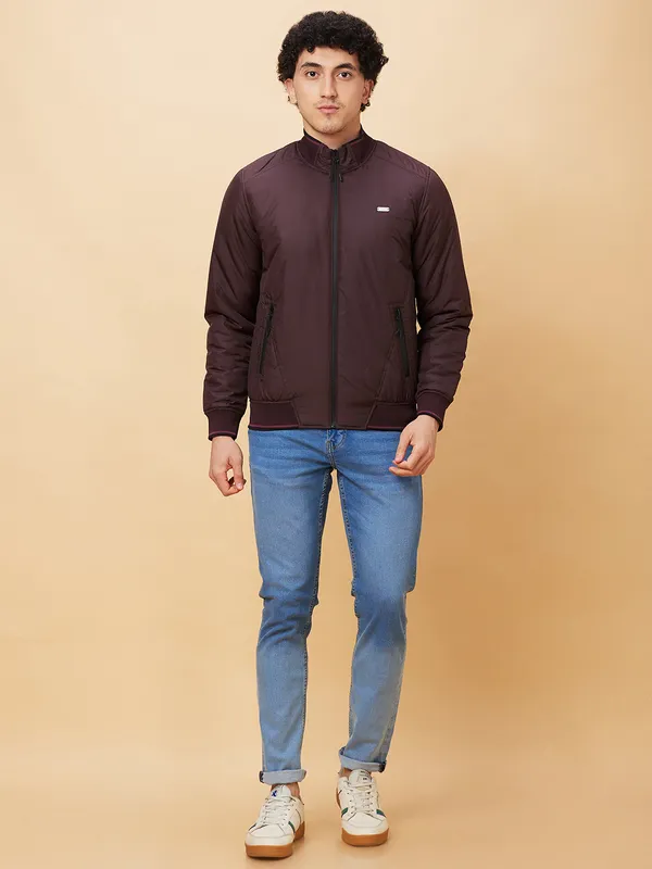 Being Human Men  Jackets-Cranberry