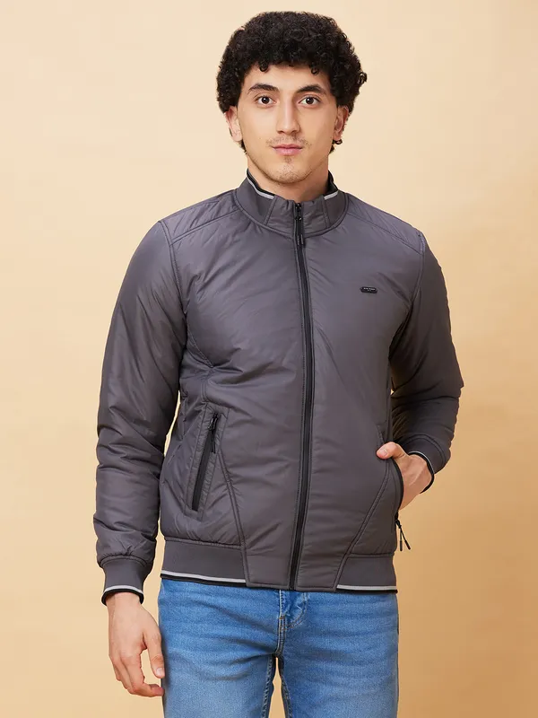 Being Human Men  Jackets-Dk Grey