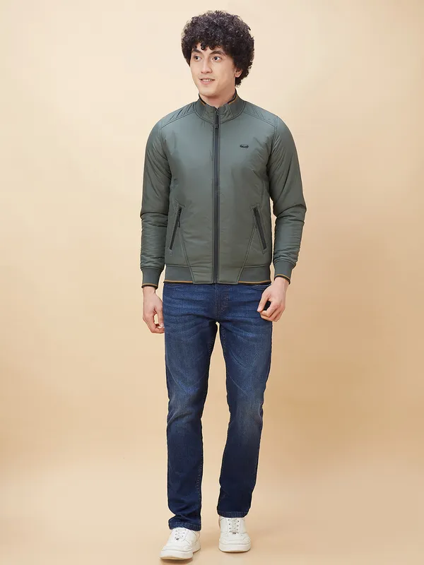 Being Human Men  Jackets-Olive