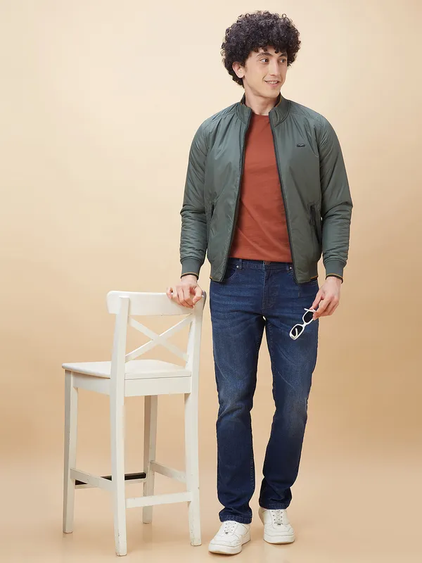 Being Human Men  Jackets-Olive