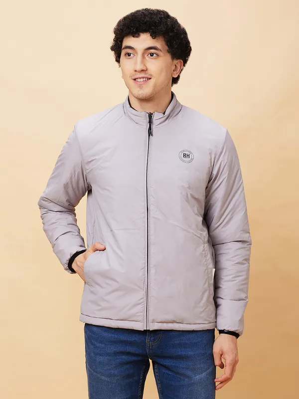 Being Human Clothing Men  Jackets-Black And Steel
