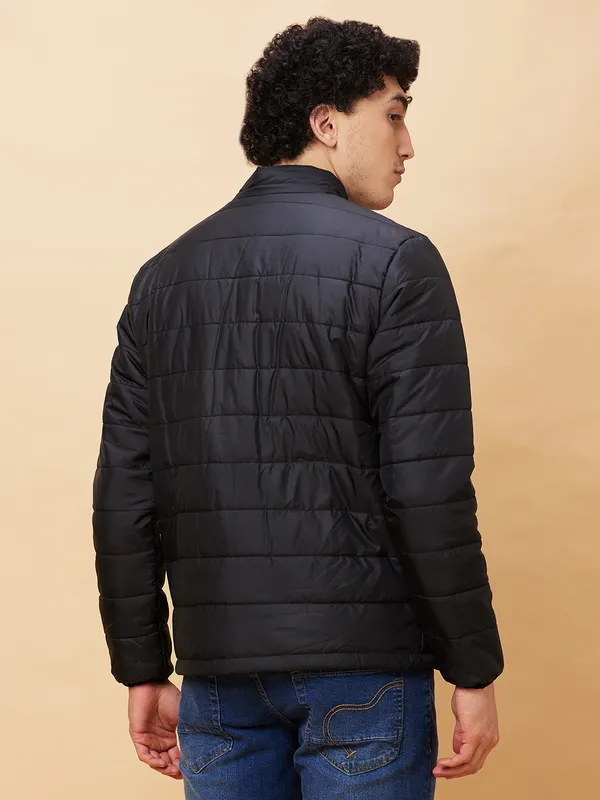 Being Human Clothing Men  Jackets-Black And Steel