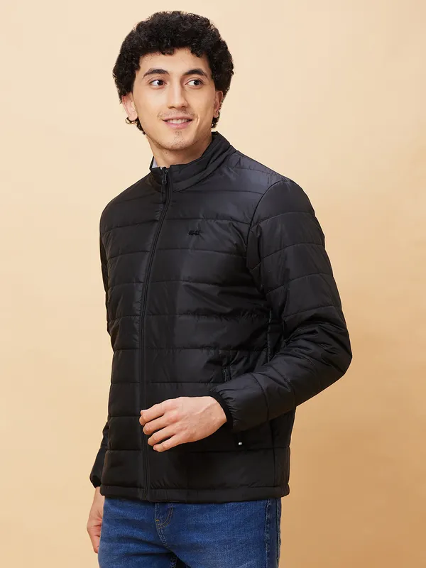 Being Human Clothing Men  Jackets-Black And Steel