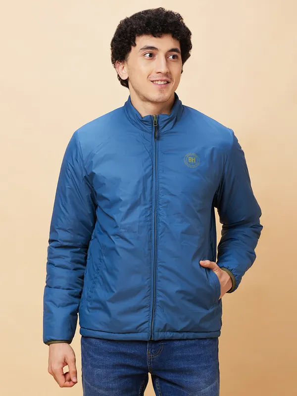Being Human Men  Jackets-Olive And Air Force