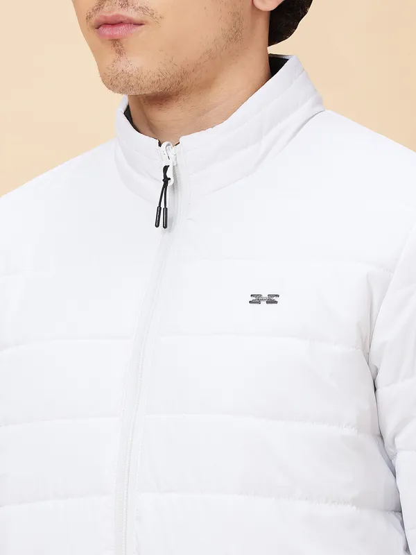 Being Human Men  Jackets-White And Forest Green