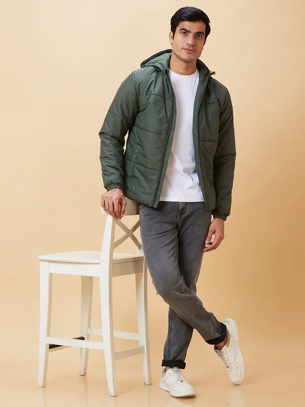 Being Human Men  Jackets-Olive