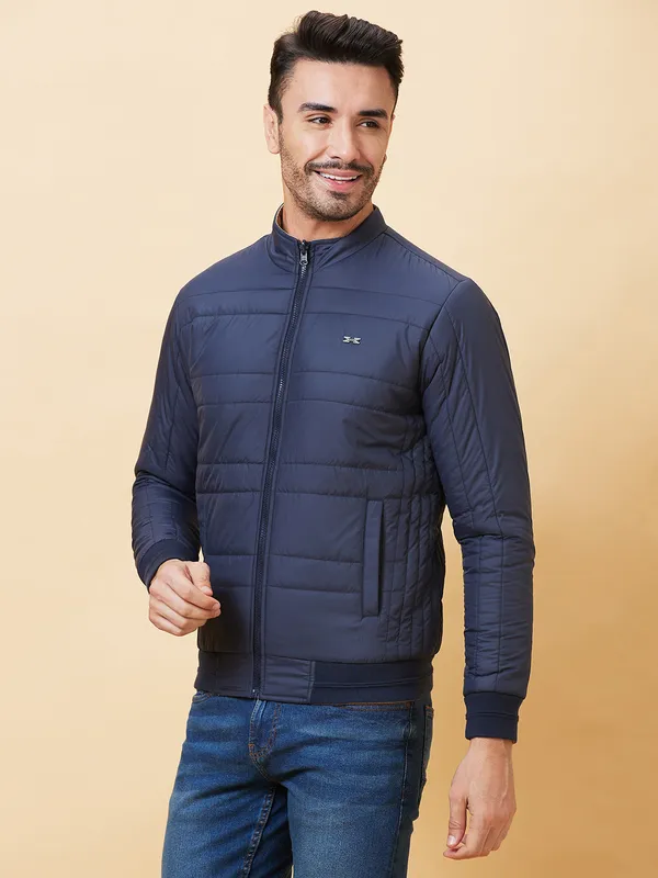Being Human Clothing Men  Jackets-Navy And Khaki