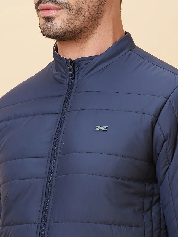 Being Human Clothing Men  Jackets-Navy And Khaki