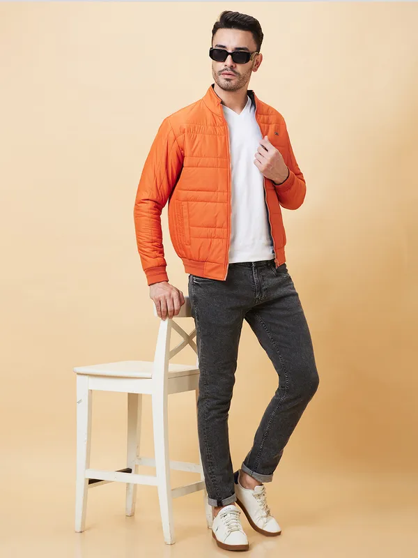 Being Human Clothing Men  Jackets-Rust And Navy