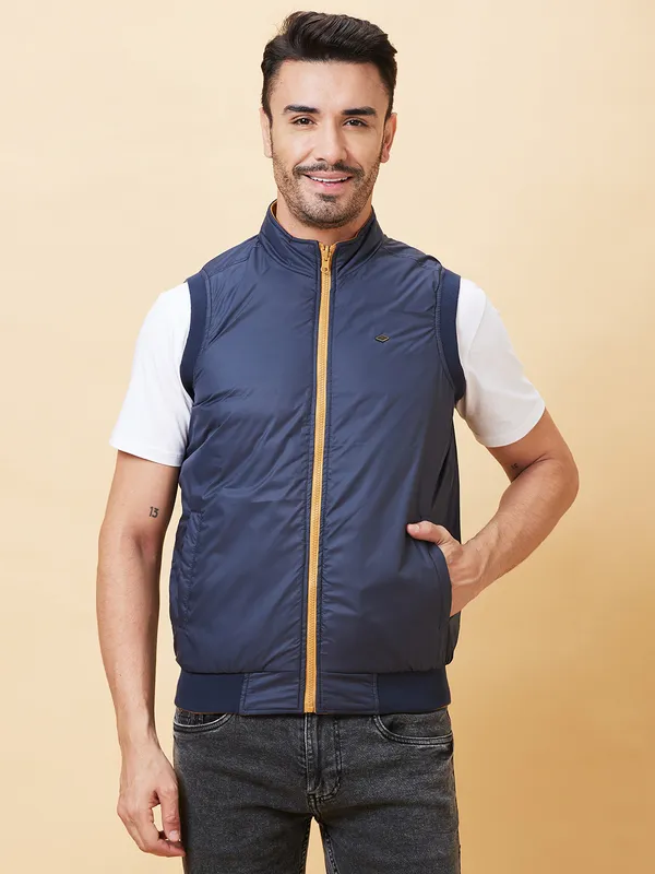 Being Human Clothing Men  Jackets-Mustard And Navy