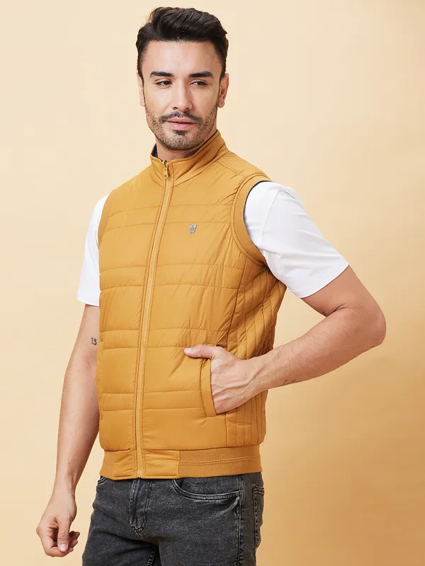 Being Human Clothing Men  Jackets-Mustard And Navy