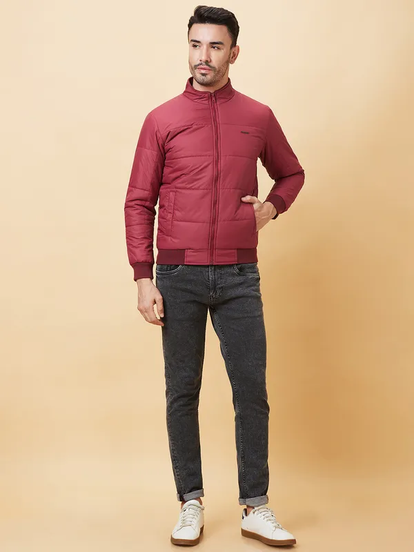 Being Human Men  Jackets-Burgundy