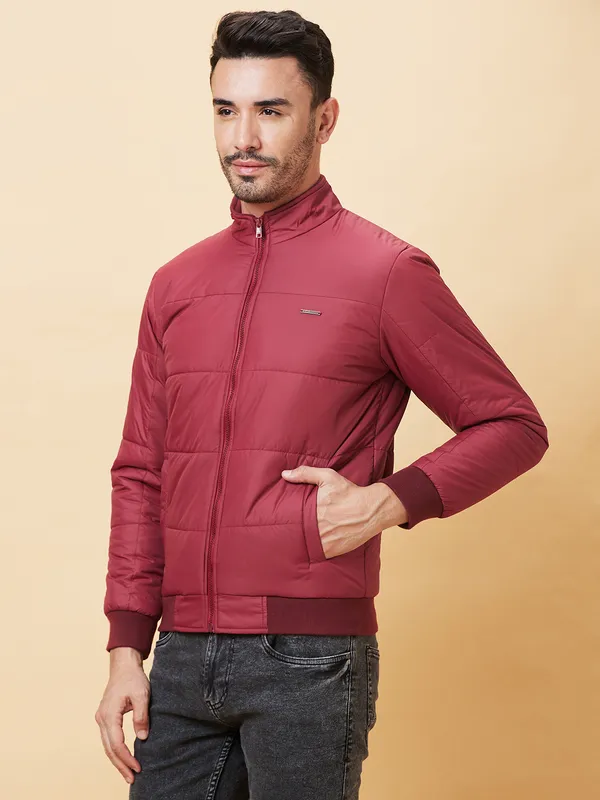 Being Human Men  Jackets-Burgundy