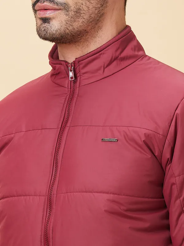 Being Human Men  Jackets-Burgundy