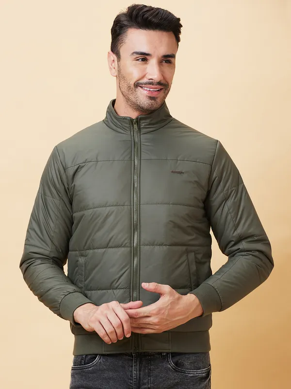 Being Human Men  Jackets-Olive