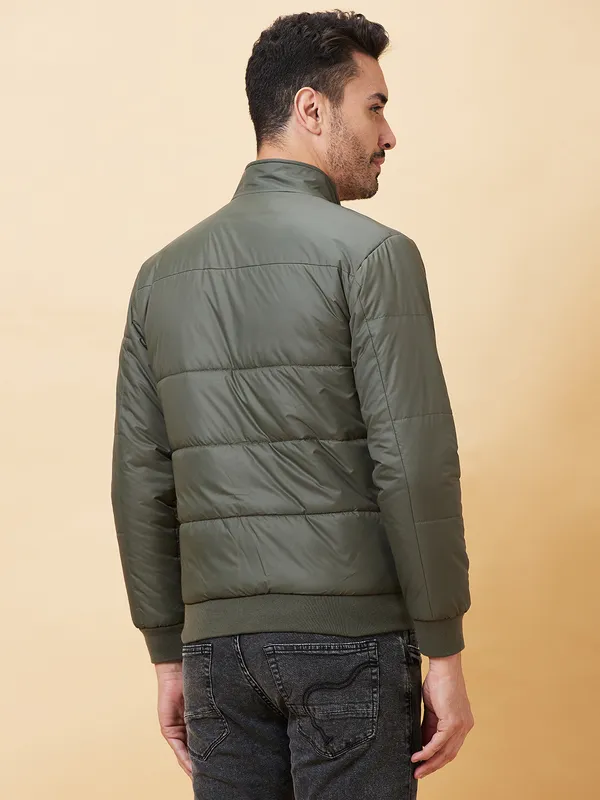 Being Human Men  Jackets-Olive
