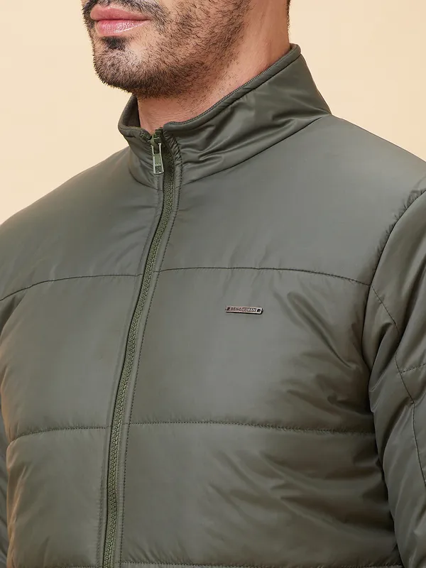Being Human Men  Jackets-Olive