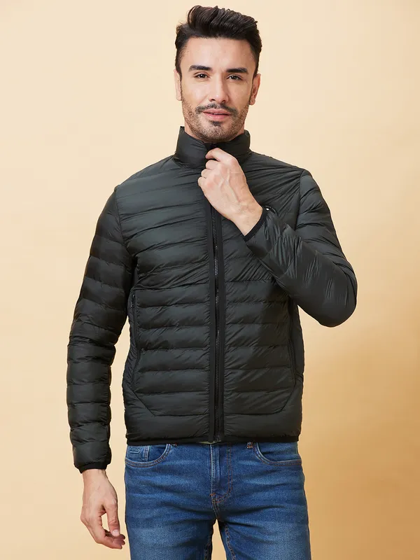 Being Human Clothing Men  Jackets-Olive