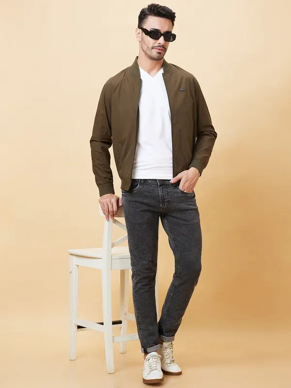 Being Human Clothing Men  Jackets-Olive