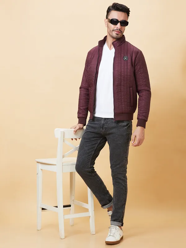 Being Human Men  Jackets-Wine