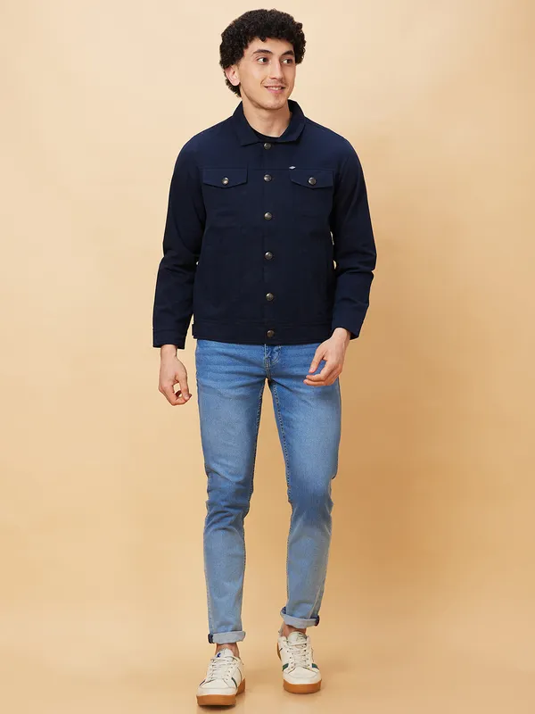 Being Human Men  Jackets-Navy