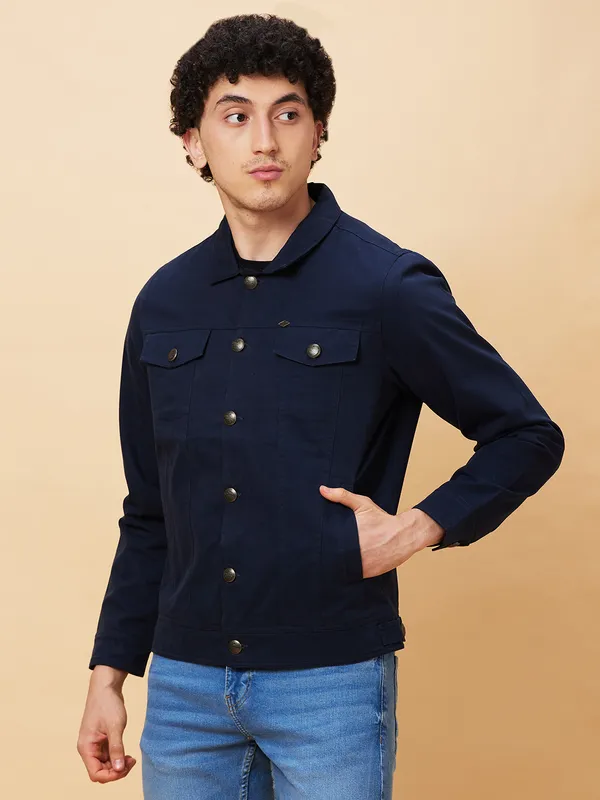 Being Human Men  Jackets-Navy