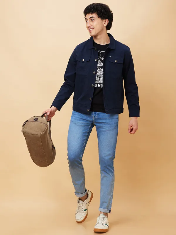 Being Human Men  Jackets-Navy