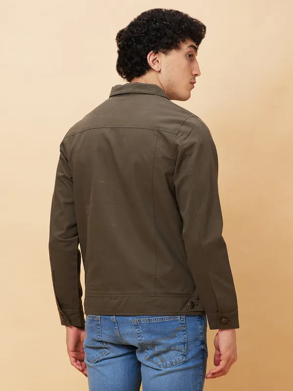 Being Human Men  Jackets-Olive