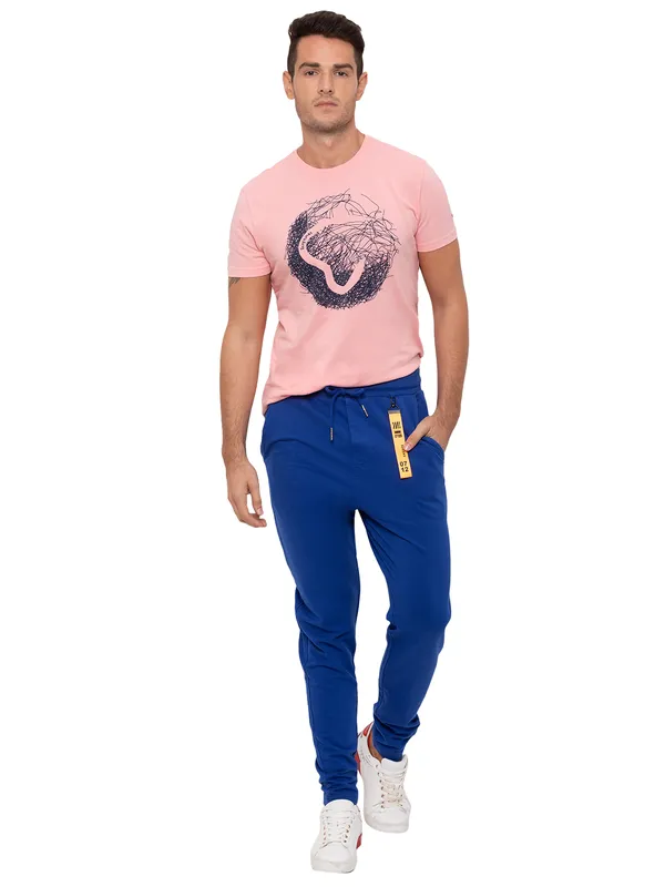 Being Human Men Regular Fit Track-Royal Blue