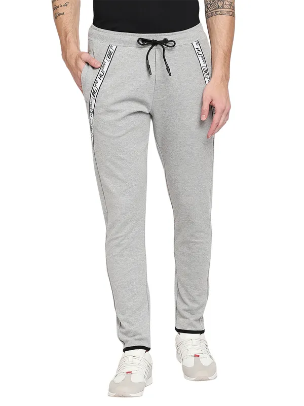 Being Human Men Regular Fit Track-Grey Melange