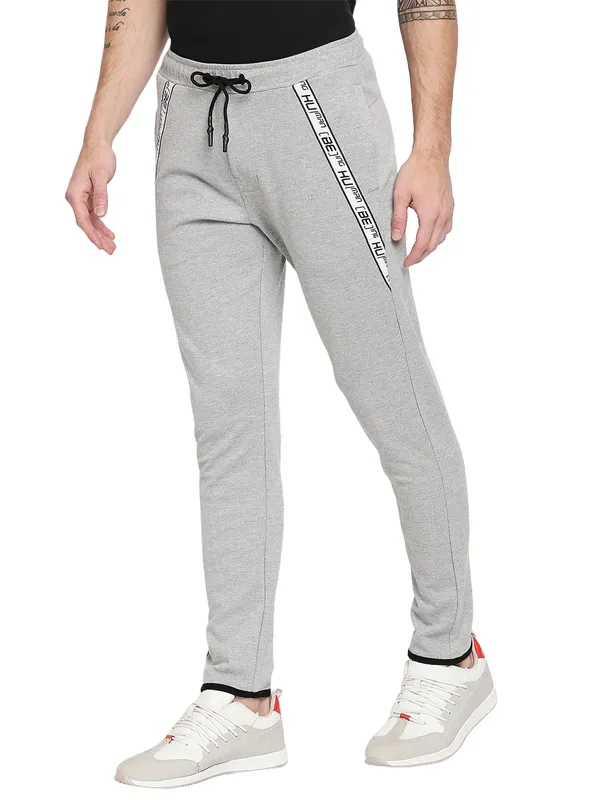 Being Human Men Regular Fit Track-Grey Melange